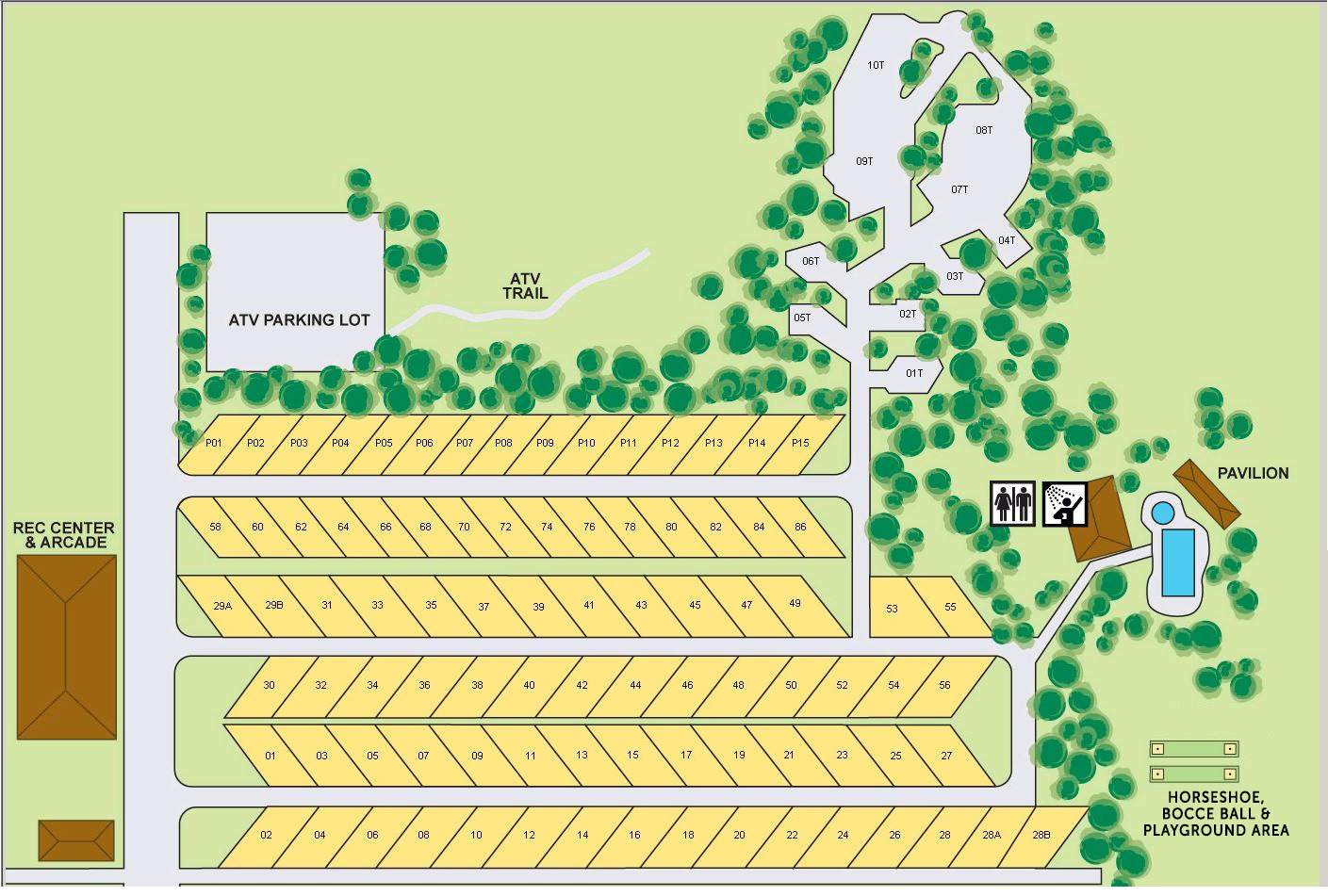 Park Map Hinsdale RV Resort and Campground